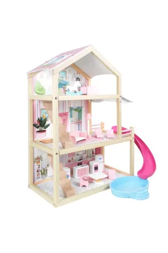 Wooden Toy Slide Children's Playhouse - T2010 - 6