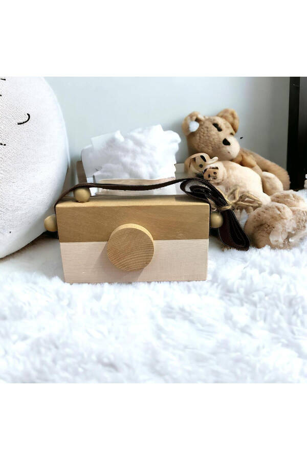 Wooden Waldorf Camera, Educational Baby Camera Toy, Baby Room Decor Gift - 3