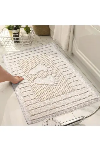 WOOF BATH MAT-CREAM 
