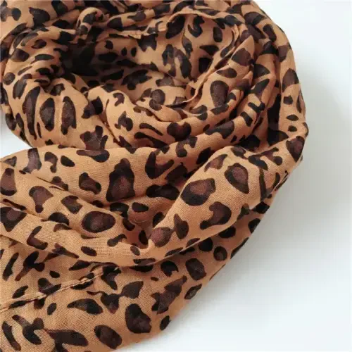 woogwin Ayollar paxta sharflari Lady Light Soft Moda Qattiq Sharf O'rash Shol - 5