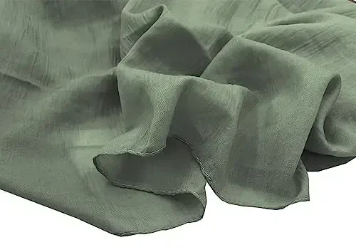 woogwin Ayollar Paxta Sharflari Lady Yengil Yumshoq Moda Qattiq Sharf O'rash Ro'mol - 5