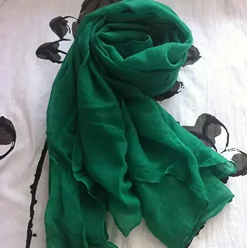 woogwin Ayollar Paxta Sharflari Lady Yengil Yumshoq Moda Qattiq Sharf O'rash Shawl - 3