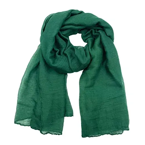 woogwin Ayollar Paxta Sharflari Lady Yengil Yumshoq Moda Qattiq Sharf O'rash Shawl 