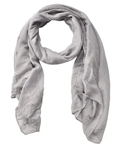 woogwin Ayollar Paxta Sharflari Lady Yengil Yumshoq Moda Qattiq Sharf O'rash Shol - 1