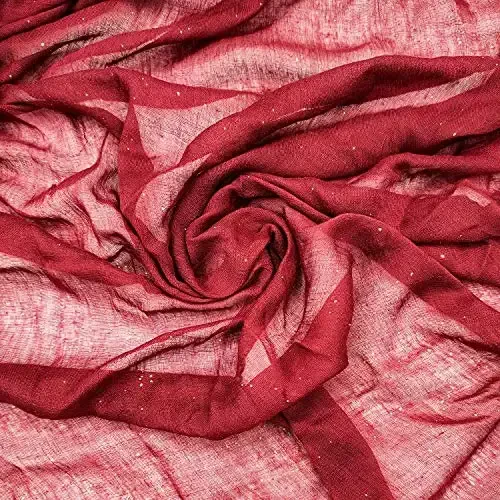 woogwin Ayollar Paxta Sharflari Lady Yengil Yumshoq Moda Qattiq Sharf O'rash Shol - 5