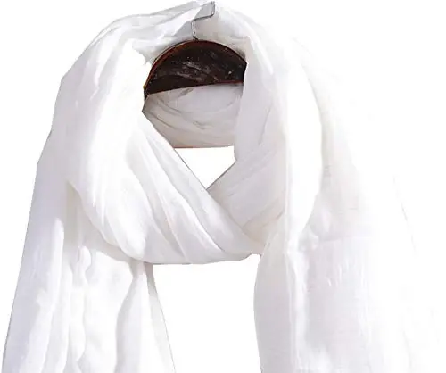 woogwin Ayollar Paxta Sharflari Xonim Yengil Yumshoq Moda Qattiq Sharf O'rash Shol - 2