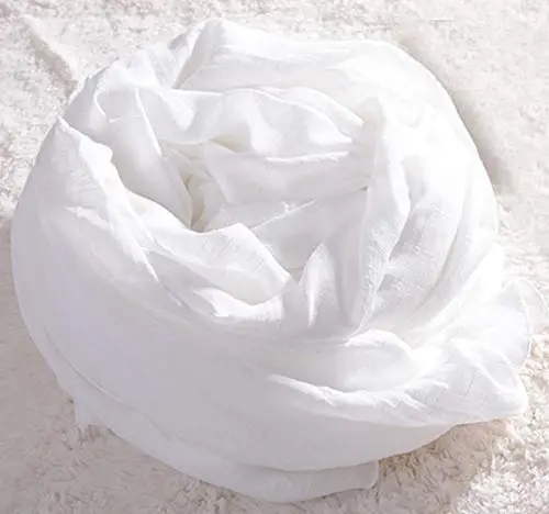 woogwin Ayollar Paxta Sharflari Xonim Yengil Yumshoq Moda Qattiq Sharf O'rash Shol - 3