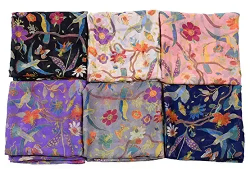 woogwin Ayollar uchun Paxta Sharflari Lady Yengil Yumshoq Moda Qattiq Sharf O'rash Shawl - 2