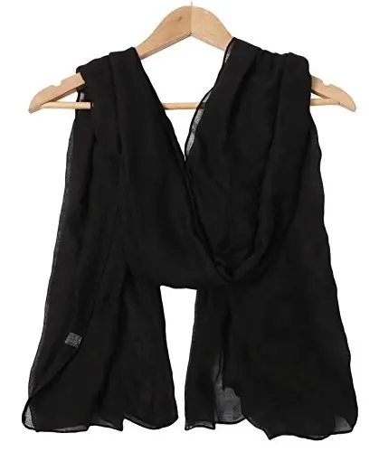 woogwin Women's Cotton Scarves Lady Light Soft Fashion Solid Scarf Wrap Shawl - 3