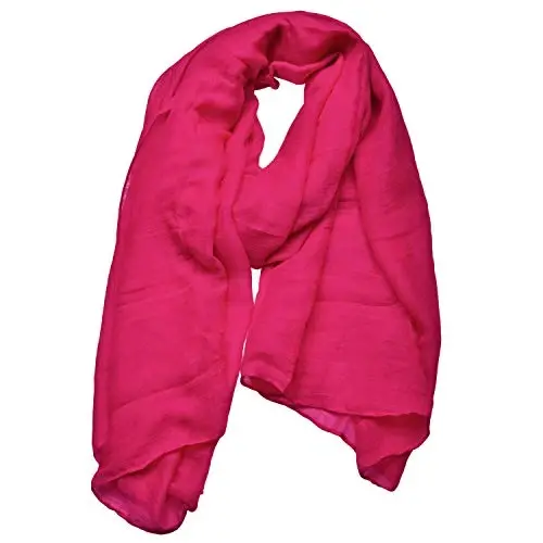 woogwin Women's Cotton Scarves Lady Light Soft Fashion Solid Scarf Wrap Shawl - 1