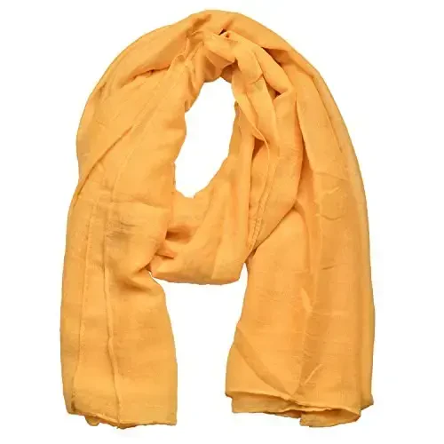 woogwin Women's Cotton Scarves Lady Light Soft Fashion Solid Scarf Wrap Shawl - WOOGWIN
