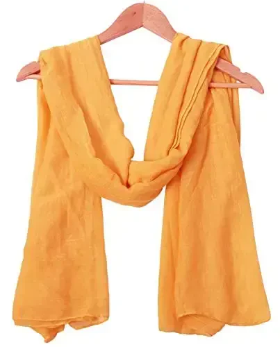 woogwin Women's Cotton Scarves Lady Light Soft Fashion Solid Scarf Wrap Shawl - WOOGWIN (1)