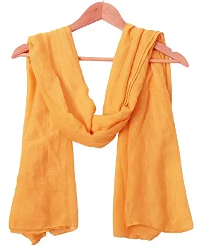woogwin Women's Cotton Scarves Lady Light Soft Fashion Solid Scarf Wrap Shawl - 2
