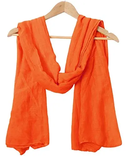 woogwin Women's Cotton Scarves Lady Light Soft Fashion Solid Scarf Wrap Shawl - 2