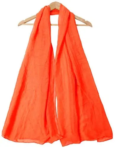 woogwin Women's Cotton Scarves Lady Light Soft Fashion Solid Scarf Wrap Shawl - 3