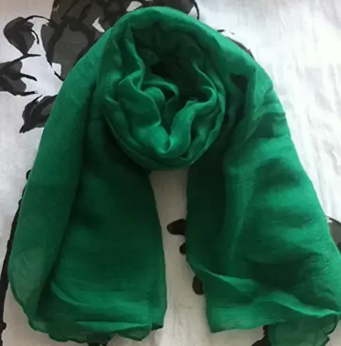 woogwin Women's Cotton Scarves Lady Light Soft Fashion Solid Scarf Wrap Shawl - WOOGWIN (1)