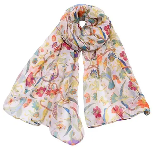woogwin Women's Scarf Lady Light Soft Fashion Solid Shawl Wraps 