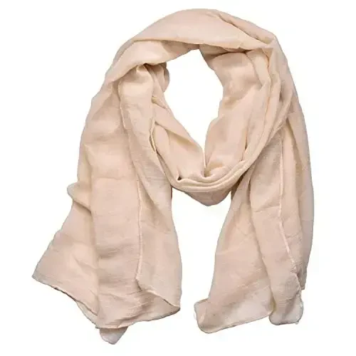 woogwin Women's Cotton Scarves Lady Light Soft Fashion Solid Scarf Wrap Shawl - 1