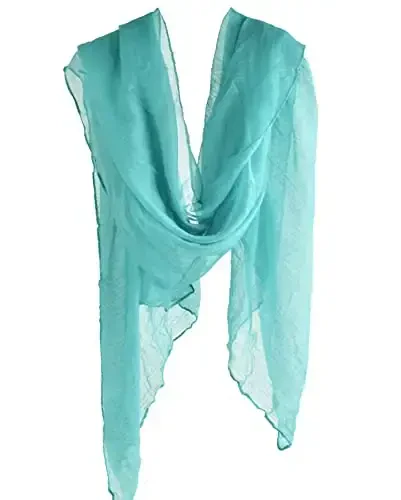 woogwin Women's Cotton Scarves Lady Light Soft Fashion Solid Scarf Wrap Shawl - 3