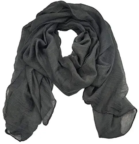 woogwin Women's Cotton Scarves Lady Light Soft Fashion Solid Scarf Wrap Shawl - 1