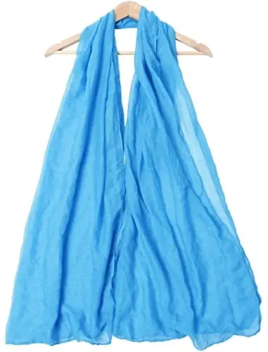 woogwin Women's Cotton Scarves Lady Light Soft Fashion Solid Scarf Wrap Shawl - WOOGWIN (1)