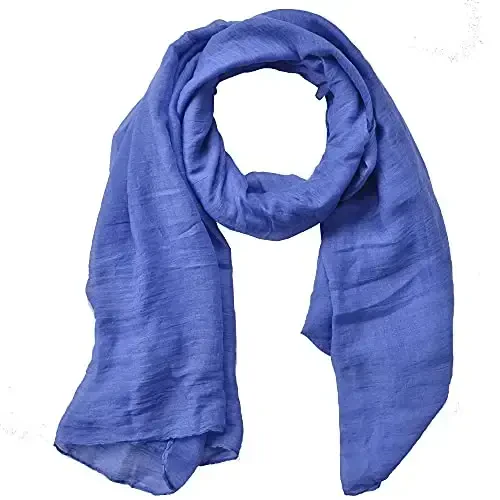 woogwin Women's Cotton Scarves Lady Light Soft Fashion Solid Scarf Wrap Shawl 