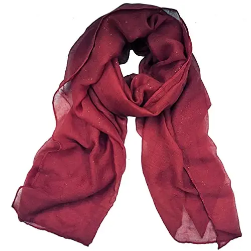 woogwin Women's Cotton Scarves Lady Light Soft Fashion Solid Scarf Wrap Shawl - 1