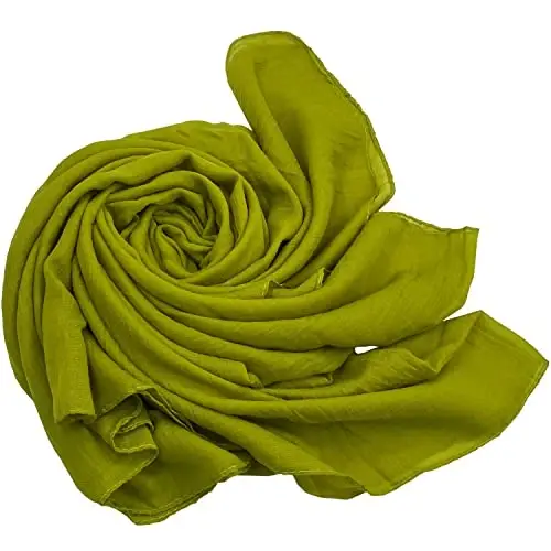 woogwin Women's Cotton Scarves Lady Light Soft Fashion Solid Scarf Wrap Shawl - 3