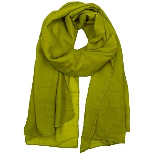 woogwin Women's Scarf Lady Light Soft Fashion Solid Shawl Wraps 