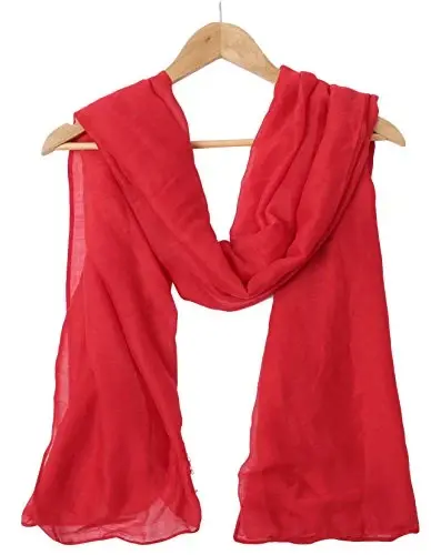 woogwin Women's Scarf Lady Light Soft Fashion Solid Shawl Wraps - WOOGWIN (1)