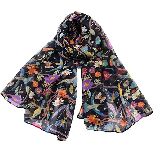 woogwin Women's Scarf Lady Light Soft Fashion Solid Shawl Wraps - WOOGWIN