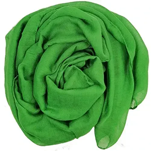woogwin Women's Cotton Scarves Lady Light Soft Fashion Solid Scarf Wrap Shawl - 2