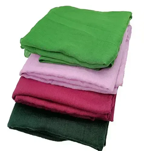 woogwin Women's Cotton Scarves Lady Light Soft Fashion Solid Scarf Wrap Shawl - 5