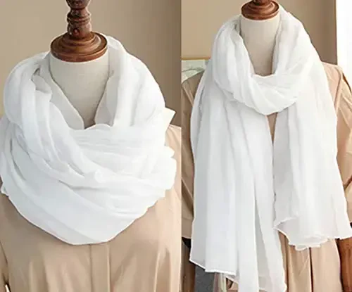 woogwin Women's Cotton Scarves Lady Light Soft Fashion Solid Scarf Wrap Shawl - 4