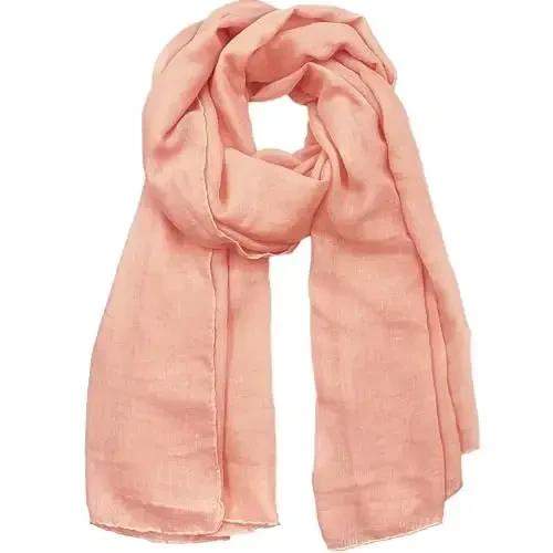 woogwin Women's Cotton Scarves Lady Light Soft Fashion Solid Scarf Wrap Shawl - 1