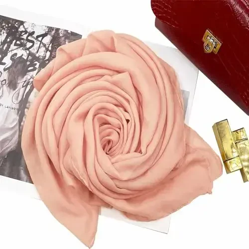 woogwin Women's Cotton Scarves Lady Light Soft Fashion Solid Scarf Wrap Shawl - 3
