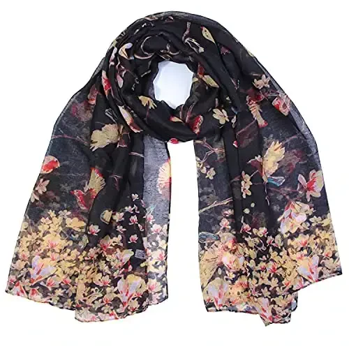woogwin Women's Cotton Scarves Lady Light Soft Fashion Solid Scarf Wrap Shawl - WOOGWIN