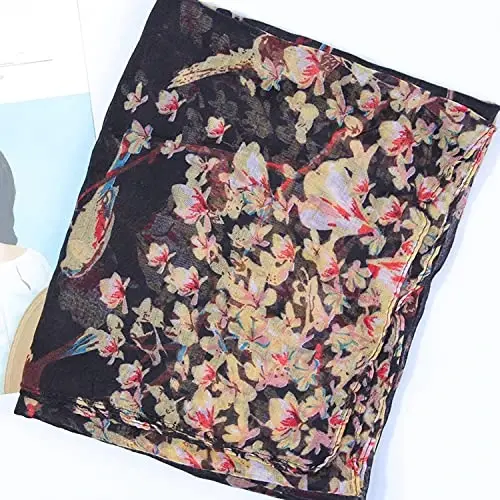 woogwin Women's Cotton Scarves Lady Light Soft Fashion Solid Scarf Wrap Shawl - 2