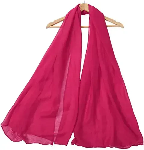 woogwin Women's Cotton Scarves Lady Light Soft Fashion Solid Scarf Wrap Shawl - 3