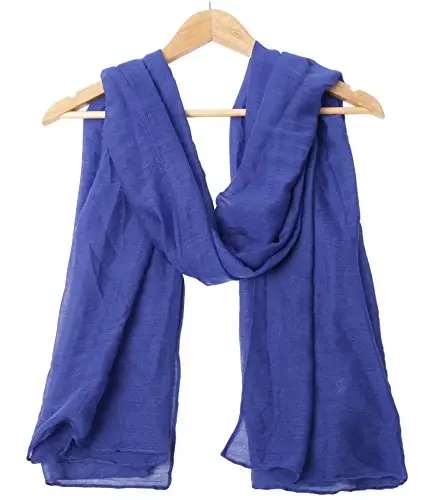 woogwin Women's Cotton Scarves Lady Light Soft Fashion Solid Scarf Wrap Shawl - 2
