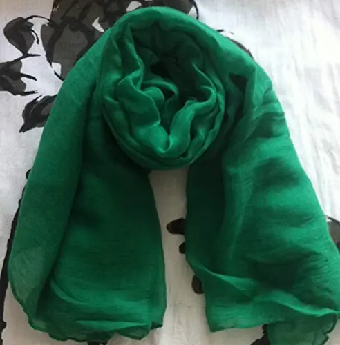 woogwin Women's Cotton Scarves Lady Light Soft Fashion Solid Scarf Wrap Shawl - WOOGWIN (1)