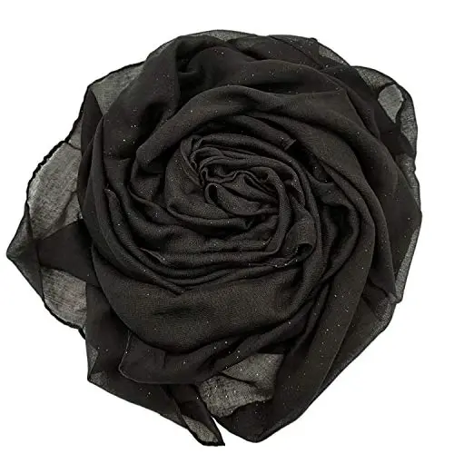 woogwin Women's Cotton Scarves Lady Light Soft Fashion Solid Scarf Wrap Shawl - 2