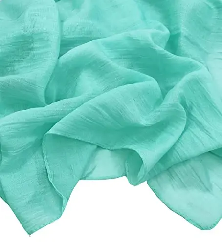 woogwin Women's Cotton Scarves Lady Light Soft Fashion Solid Scarf Wrap Shawl - 5