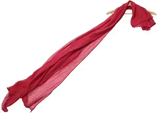 woogwin Women's Cotton Scarves Lady Light Soft Fashion Solid Scarf Wrap Shawl - 4