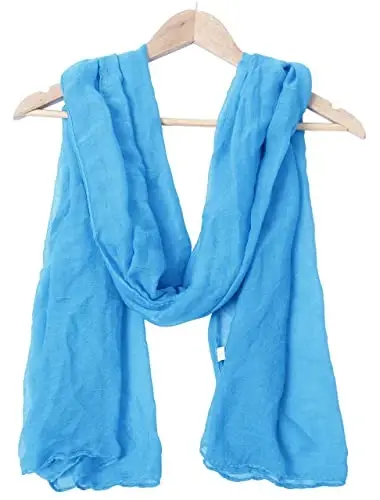 woogwin Women's Cotton Scarves Lady Light Soft Fashion Solid Scarf Wrap Shawl - 3