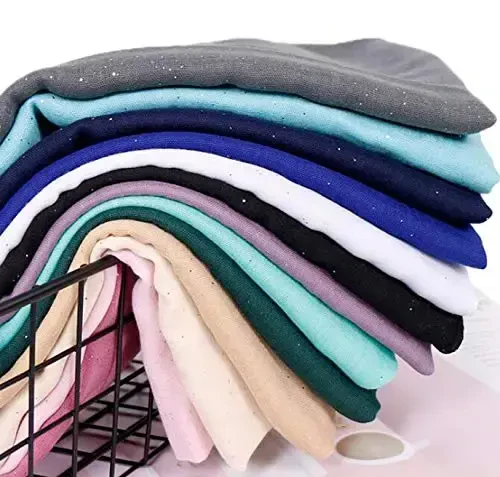 woogwin Women's Cotton Scarves Lady Light Soft Fashion Solid Scarf Wrap Shawl - 6