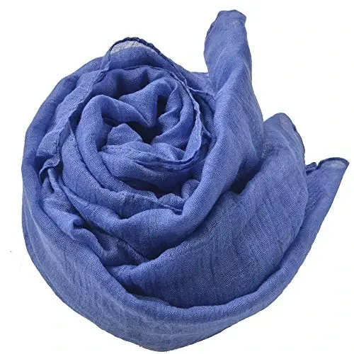 woogwin Women's Cotton Scarves Lady Light Soft Fashion Solid Scarf Wrap Shawl - 2