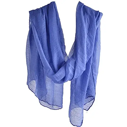 woogwin Women's Cotton Scarves Lady Light Soft Fashion Solid Scarf Wrap Shawl - 3