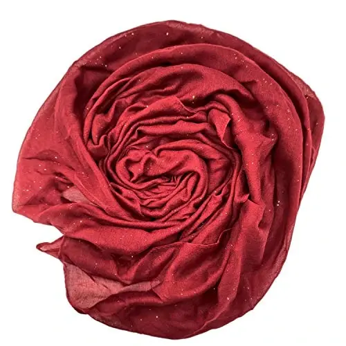 woogwin Women's Cotton Scarves Lady Light Soft Fashion Solid Scarf Wrap Shawl - WOOGWIN (1)