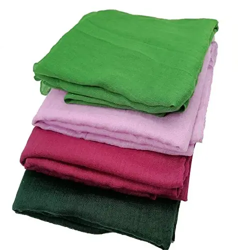 woogwin Women's Cotton Scarves Lady Light Soft Fashion Solid Scarf Wrap Shawl - 5